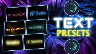 Alight motion new text effect || Alight motion text effect xml