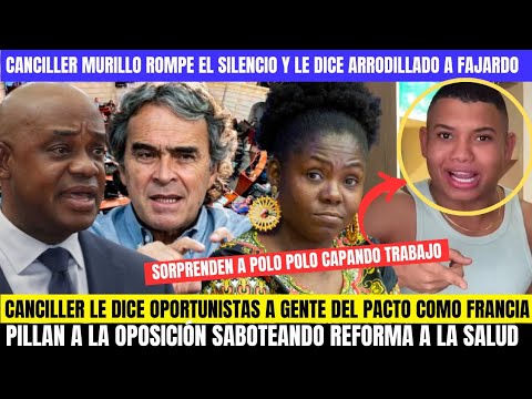 🚨CANCILLER EXPLOTA Y LE DICE ARRODILLADO A FAJARDO Y OPORTUNISTA A FRANCIA.POLO POLO PILLADO VAGANDO