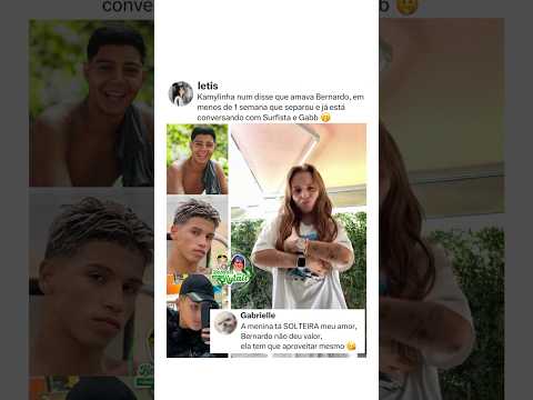 Internauta comenta que Kamylinha amava Bernardo e conversa com meninos 🔋🤓 #hytalosantos #kamylinha