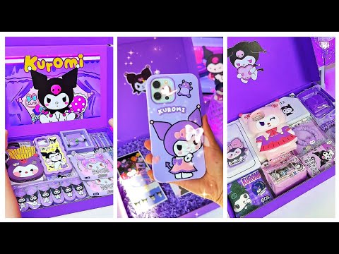 Pack Kuromi iPhone gift box orders 💜💜Kuromi cute stuff haul   #cindyasmr