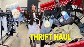 I worked at the thrift store for a day… and of course I bought stuff (try-on haul)