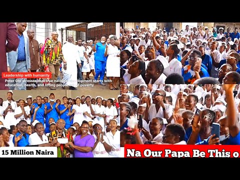 Nursing Students welcome Peter Obi after Embarrassing Tinubu Wife Remi Tinubu