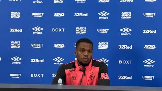 4Lads Rangers Press Conference Coverage, pre match St Mirren - Dujon Sterling