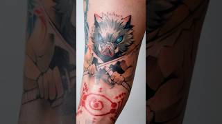 Тату на руке для парня - аниме. Красивая, стильная  татуировка от мастера  @kottattoostudio