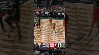WNBA - Dominique Malonga uses the glass to complete the bucket