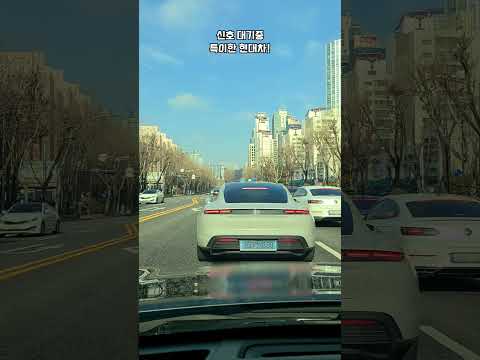 신호대기중에 특이한 현대차..! #shorts 편집 ^-----^