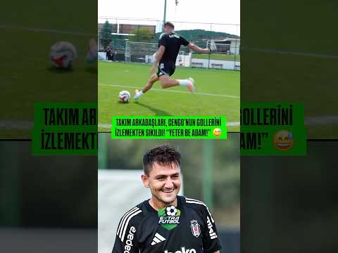 Cengiz Ünder, Beşiktaş idmanında şut çalışıyor. 😳