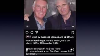 Johnnie Walker talking with his good friend Brian May about Star Fleet reissue