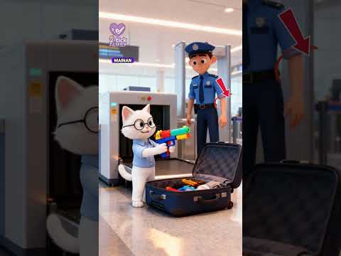 Ketahuan bawa kentang di bandara #cartoon #funny #catlovers #kucing #kartun #animasulucu #short