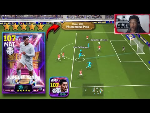 Bellingham 107 MELHOR Jogador DISPARADO e ABSURDO eu POSSO PROVAR no eFootball 2025 Mobile