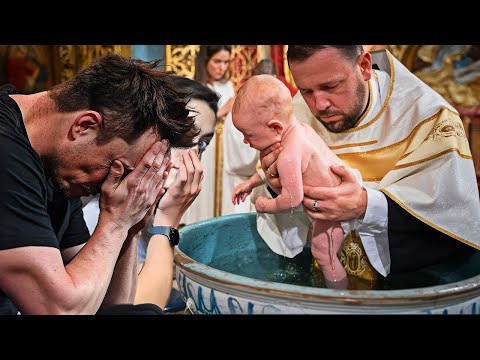 Elon Musk & His Family Begs Priest To Baptize His Son. Suddenly A Miracle Happens!