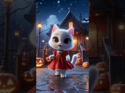 Cute kitten of cat and duck are searching for a key to unlock a house #cat #cutecat #catlover