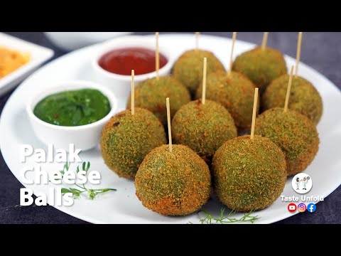 Palak Cheese Balls | पालक चीज बॉल्स | Cheese balls recipe