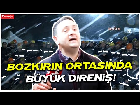 Bozkır’ın ortasında büyük direniş! CHP’li Umut Akdoğan’dan maden işçilerine destek!