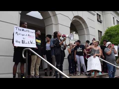 Students Protest Against Racist Attacks on Campus