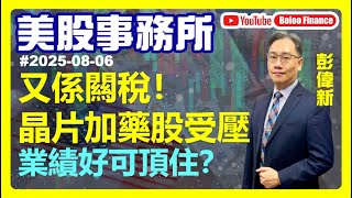 【美股事務所】又係關稅！晶片加藥股受壓 業績好可頂住？｜PLTR ABNB CAT LLY MCD DIS UBER｜彭偉新2025-08-06｜菠蘿包工作室 BoLoo Finance