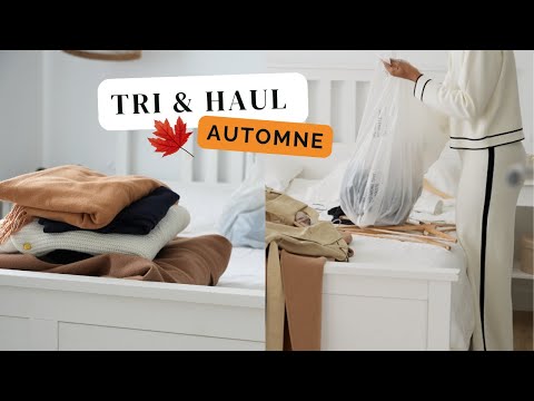 🍂 TRI GARDE-ROBE : Haul mode automne + Astuces d'organisation 🍁