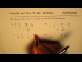 Dividing and Multiplying Fractions
