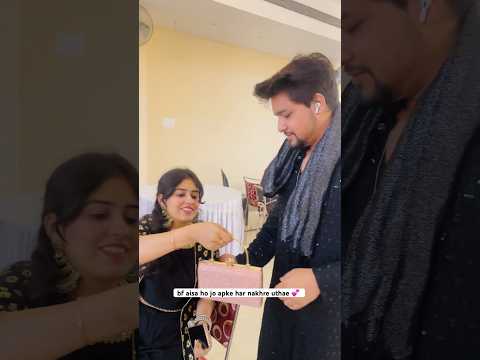 Bf aisa ho jo apke har nakre uthae 💕 | cute couple shorts | couplegoals | vishu aly #shorts #viral