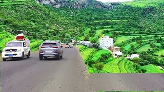 ابكي من فراق اليمن - شيلة لمغتربين اليمن - اقوى مناظر طريق اليمنية