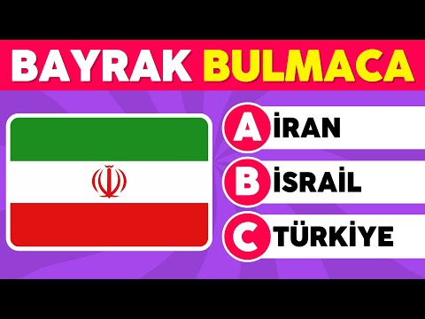 Bayrak Bulmaca🔥Bu Bayrak Hangi Ülkeye Ait? 🌍 40 Ülkeyle TEST ET!