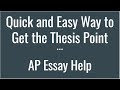 Thesis Writing and Economic Changes