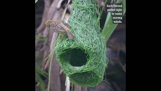 Architect of the Wild: How a Nest Comes to Life #weavers #birdnest #nestbuilding #nature