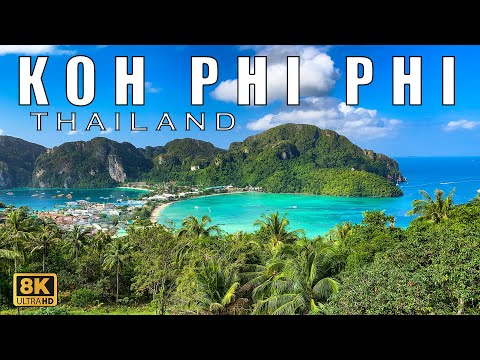 Koh Phi Phi Thailand | Most Epic View Points And Scenic Beach Walk In 8K