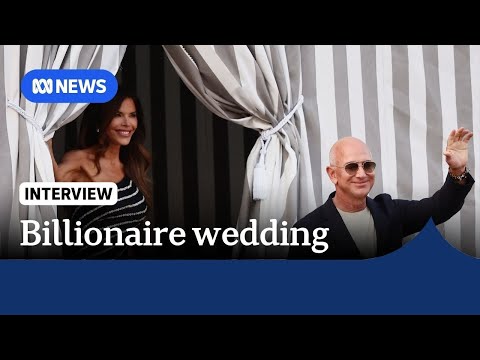 Jeff Bezos and Lauren Sanchez land in Venice as locals protest wedding | The World | ABC NEWS