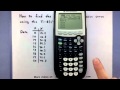 Using Regression Models with TI Calculators