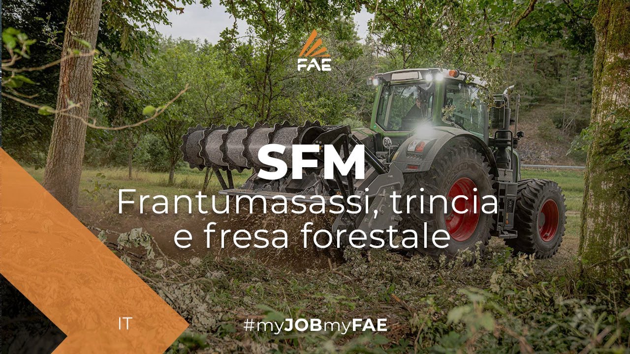 Video - FAE SFM - La testata multifunzione FAE al lavoro con un trattore Fendt 824 Vario