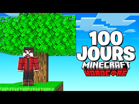 J'ai Survécu 100 JOURS En Skyblock Hardcore Sur Minecraft !