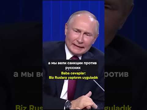 Putin'den yaptırımlarla ilgili şaka #rusça #rusca #putin  #putintürkçe #putinkomik  #putinşaka