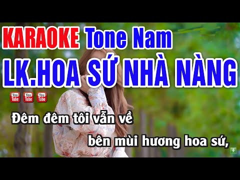 Liên Khúc Karaoke HOA SỨ NHÀ NÀNG Tone Nam – Nhạc Sống Thanh Ngân