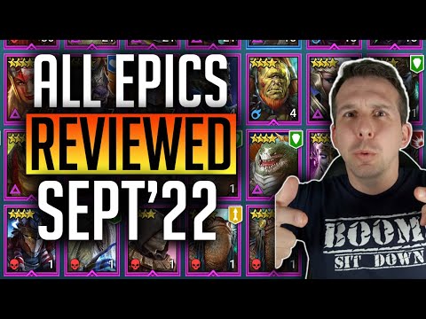 🚨MUST WATCH🚨ALL EPICS REVIEWED BANNER LORDS TO SKINWALKERS! Feat Ash! | Raid: Shadow Legends