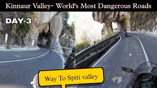 Kinnaur Valley World Ka Sabse Dangerous Roads, Delhi To Spiti valley Day 3, Xtm Rider,