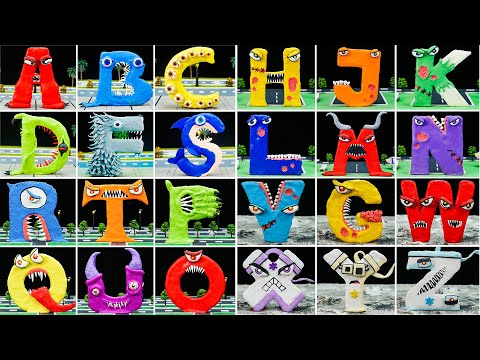 😬 Making ALPHABET LORE [A to Z] Sculptures with Clay | Alphabet Lore clay