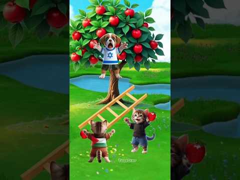they fight over the apple !! #trendingshorts #catvideos #cutecat #catlovers