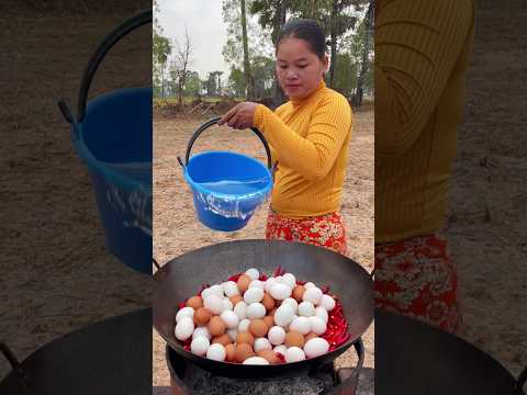 Easy Steamed Eggs with Minced Pork #shorts