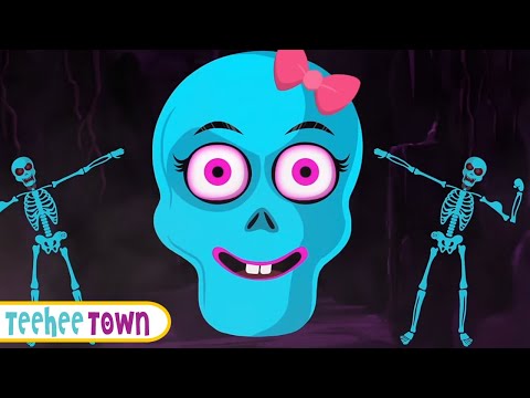 Glowing Scary Skeleton Song + More Spooky Fun Nursery Rhymes By Teehee Town