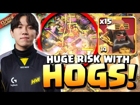 Klaus RISKS WAR to bring us SUPER HOGS! Clash of Clans