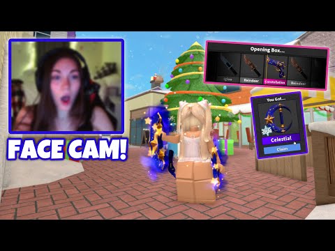 PLAYING THE NEW CHRISTMAS UPDATE IN MM2 (FACE CAM!)