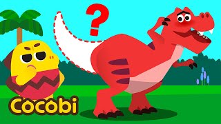 Onde está a cauda do T-Rex? Para onde foi?🤔🦖 | Canções para Crianças | Cocobi