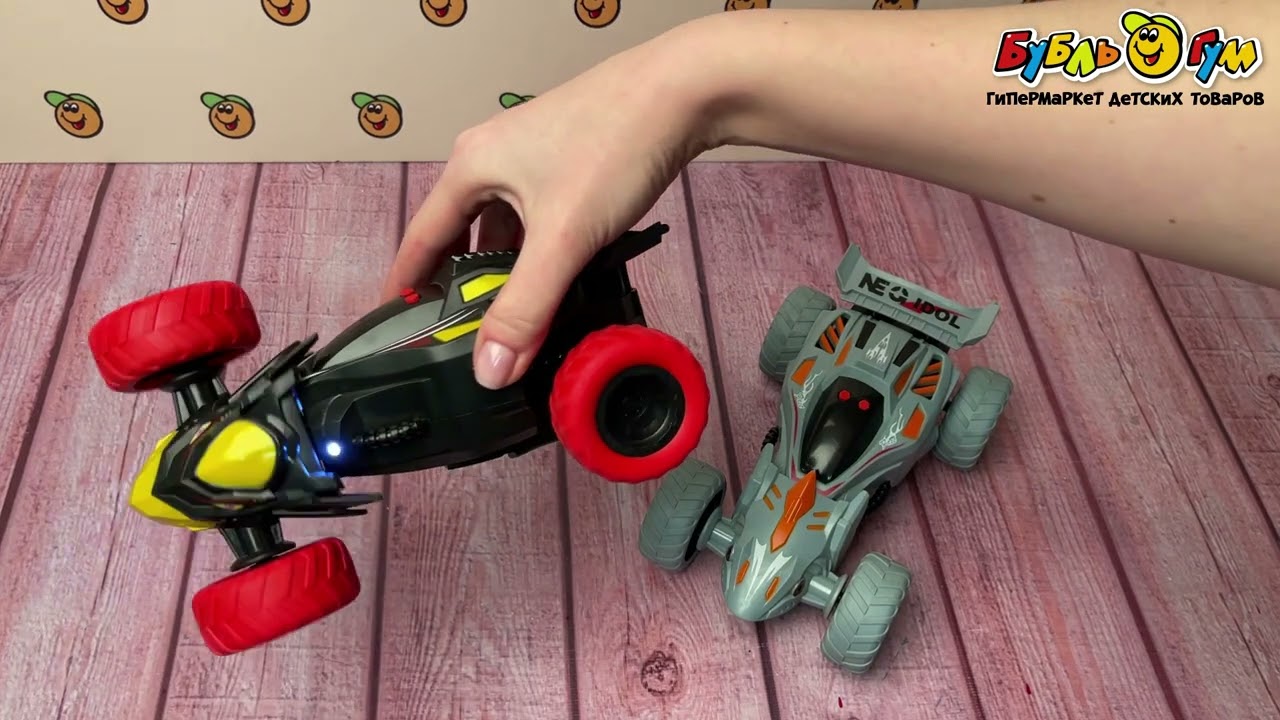 Машинка Lanson Toys трюковая гоночная световые звуковые эффекты в ассортименте - видео