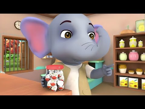 Hathi Ji Ne Kholi Dukan | एक मोटा हाथी की दुकान | Hindi Rhymes For Children