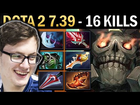 Wraith King Gameplay Miracle with 16 Kills and Rapier - Dota 7.39