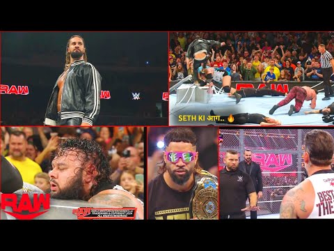 Wapsi Ho Toh Esi ..🔥' Seth rollins returns & Destroys Bronson reed, Jey blue IC.. WWE Raw Highlights