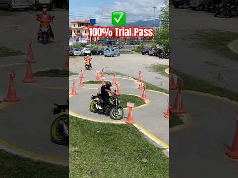 Bike trial pass in nepal #nepal #india #mrsuzukidrivingschool #shorts #viral #support #butwal