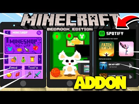 NOVO ADDON/MOD DE CELULAR COM VÁRIOS APLICATIVOS E JOGOS PARA MINECRAFT PE 1.21! (MINECRAFT BEDROCK)