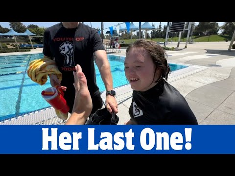 Her Last One Of The Season!/ Adaptive Swim Lesson For Our Disabled Daughter